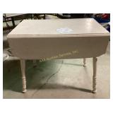 Galaxy  Square wooden table with turned legs,