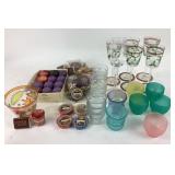 Yankee candle votive holders Holly, pastel and