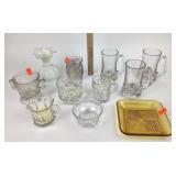 Fenton Milk Glass Melon Vase, Libby root beer