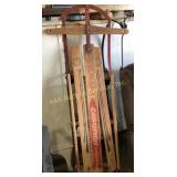 Gladdin champion fastback sled. Worn paint.