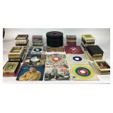 Vinyl 45s, 8 tracks and cassettes, the Falcons,