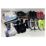 Converse size 8, Nike air size 4y, Heelys size