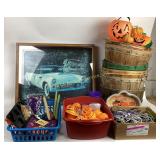 Halloween plastic pumpkin bucket, mini plastic