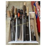 Wood working tools - files, etc