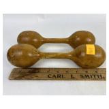 Wooden handweights 3/4 pound by Spalding