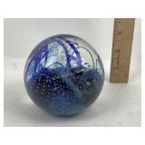 Glass Paperweight Signed 1990.