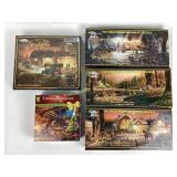 Terry Redlin 700 and 1000 piece puzzles. Thomas