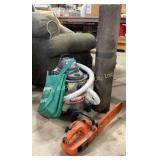 Chainsaw Dayton model 4Z023, shop vac 5 gallon,