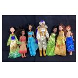 Disney princess dolls   Belle, Elsa, Tiana, Mona,