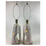 Ceramic table lamps.