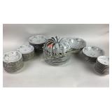 Jonathan Haviland Blue Garland Fine china plates,