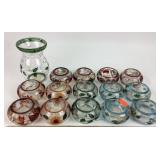 Yankee Candle crackle tealight holders, patterns