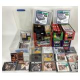 Hard case card collectors case. Post it notes.