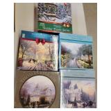 Puzzles,NIB, Thomas Kincaid,  majestic holiday,