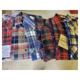 Saugatuck and value line flannel shirts, new old
