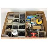 Allen head bolts, rubber washers, nails, fitting,