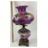 Hurricane lamp, electrified, powers on,