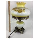 Hurricane lamp, electrified, powers on,