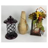 Lantern Metal Fall Lights Up, Bird Feeder,