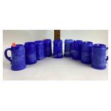 Westmoreland McKee slag glass steins