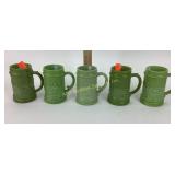 [5] Westmoreland Custard Knights Steins