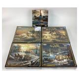 [5]New Old Stock Terry Redlin 1000 piece puzzles,