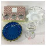 Fenton Silver Crest Brides basket, Waterford