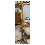 Hall tree, bridge lamp