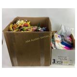 Crafting items wreaths. Feathers, wooden pegs.