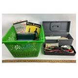 Art box plastic. Coin holders, books computer,