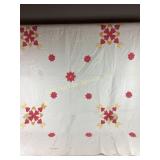 Quilt hand stitched dirty, staining