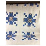 Quilt hand stitched dirty, staining