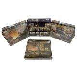 Thomas Kincade 10 puzzle box, Terry Redlin 1000