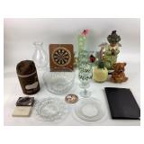 Ceramic Bear Honey Pot 2 pc., Ceramic Pineapple 2