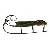 Sled. Wooden and metal.