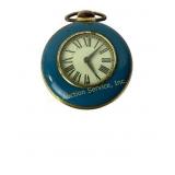 Pocket watch 16s E. Ingraham, 1930s unusual blue