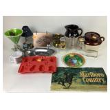 Crock bean pot, crock pitcher. Coca-Cola