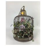 Large decorative bird cage.