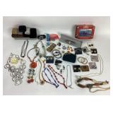 Costume clip on earrings, Faux turquoise jewlery,