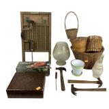 Large bourbon glass, frosted glass chimney, black