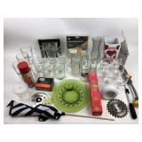 Clear, glass glasses, family, photo frame, green