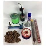 Weed eater line approximately 2000 feet, log