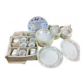Grace rhapsody dishes, platters, bowls, cups,