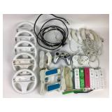 Wii gaming controllers, cables, and cords