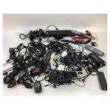 Games controllers, cables and cords.  Memory