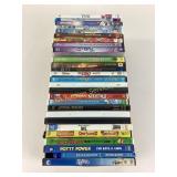 DVDs:  Aladdin, Trolls, Sesame Street, Rango,