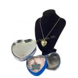 Brighton Bibi Heart Necklace in Tin Heart,