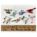 1970s plastic bird pins