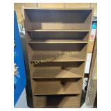6 tier Particle board bookcase
