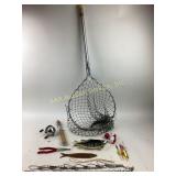 Zebco 33 Reel, cork handle, dabs Fish plate,